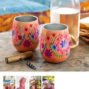 Natural Life Wine Tumblers, set of two.